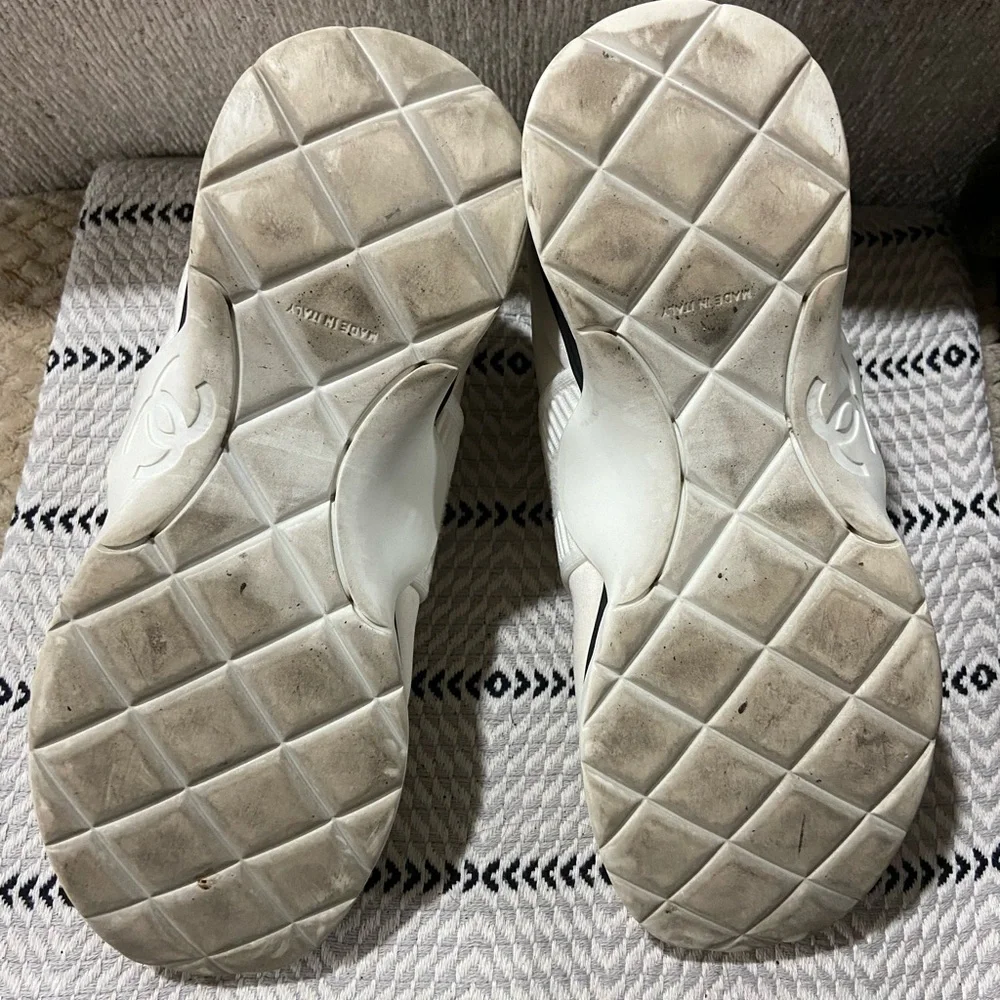 Chanel 17B Stretch Fabric Sneaker